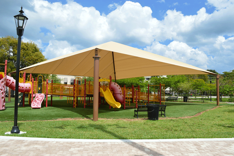 Shade Systems Mega Span at Ft Lauderdale's Florence Hardy Park